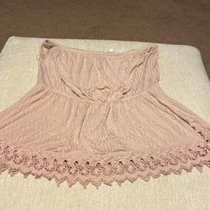 Pink Maurice’s size large tube top like new
